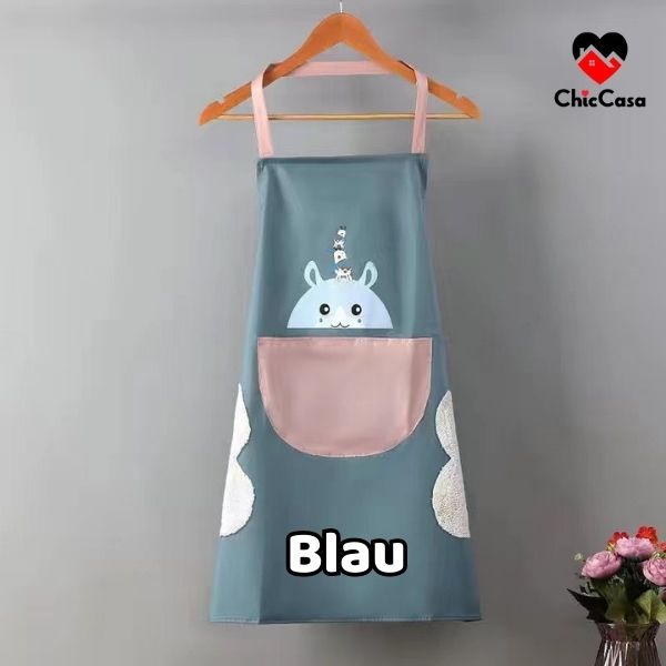 Kochschürze Pro Aprons ChicCasa Blau  