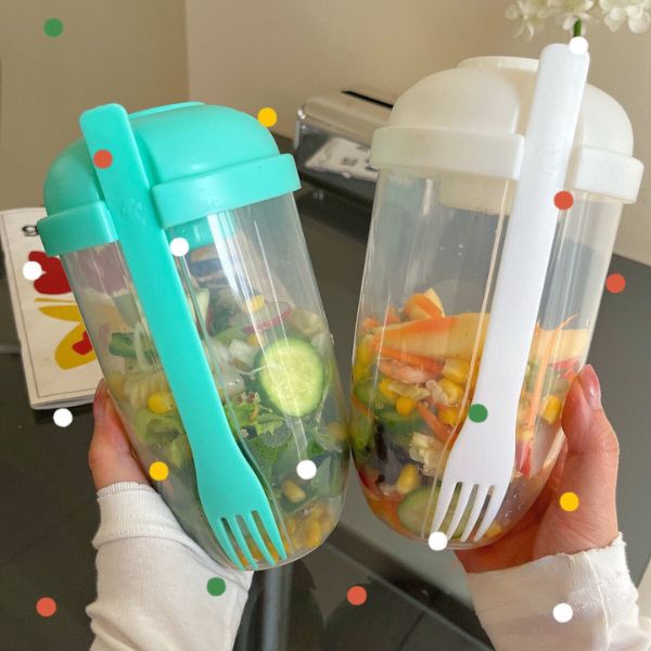 Salatbox Salad Dressing Mixers & Shakers ChicCasa   