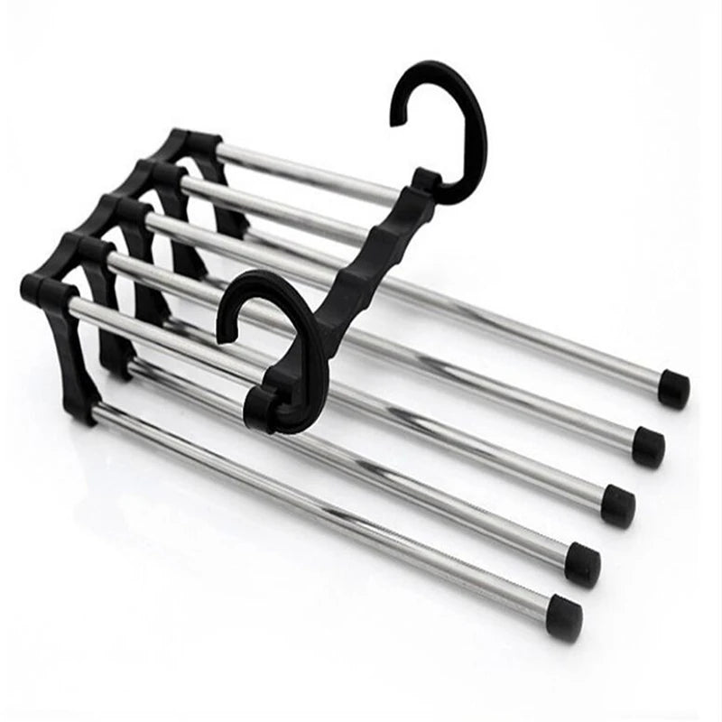 5-in-1 Hosenbügel - Hosenständer Hangers ChicCasa Schwarz  