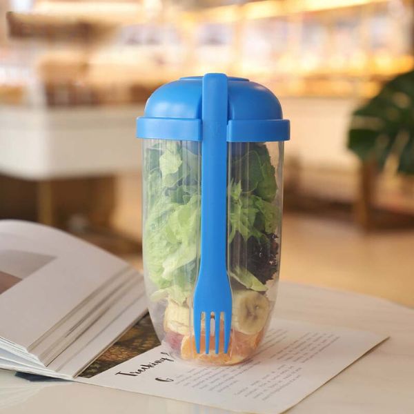 Salatbox Salad Dressing Mixers & Shakers ChicCasa Blau  