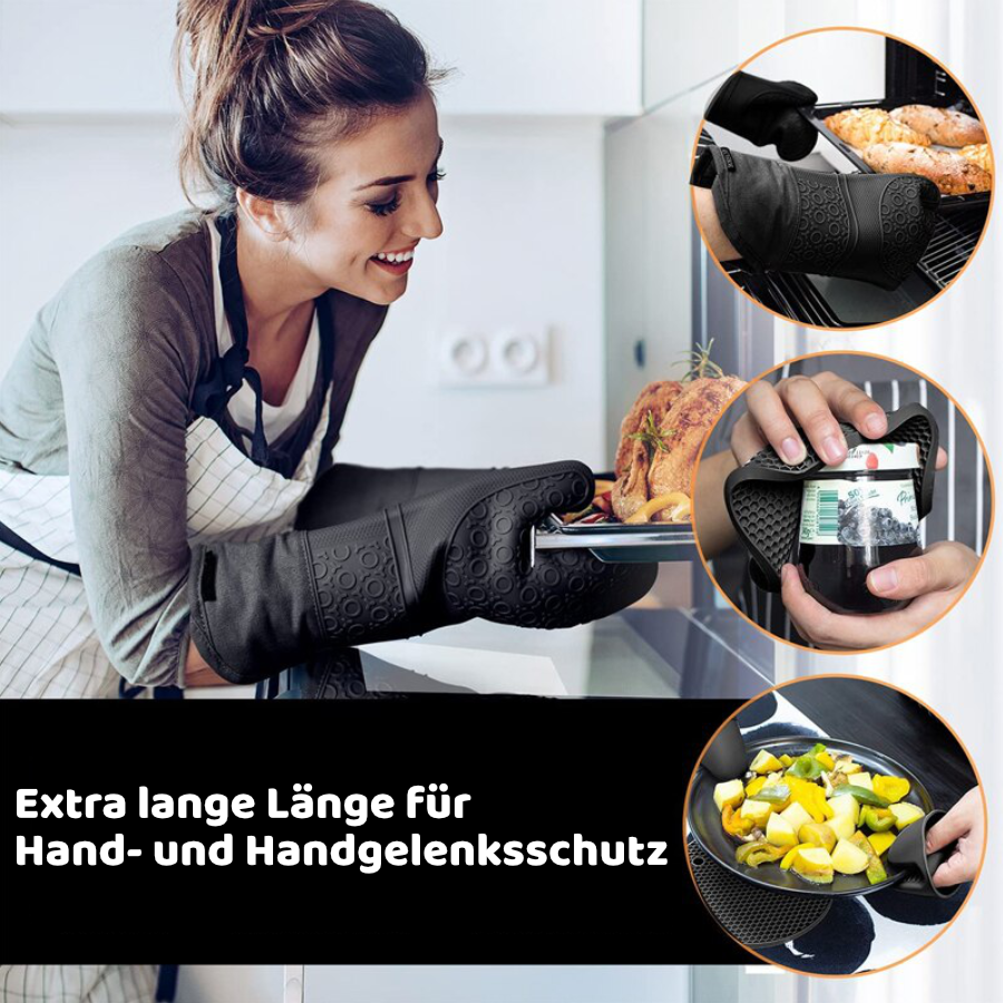 Hitzebeständige Topfhandschuhe Backzubehör ChicCasa   