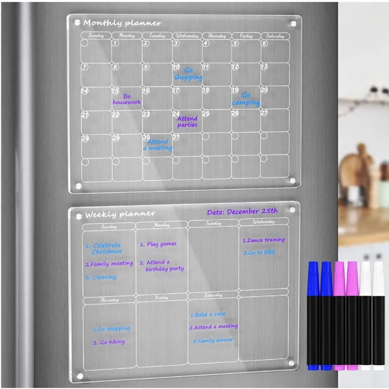 -30% Ämtliplan - Familienkalender Magnetischer Kalender aus Acryl chiccasa   