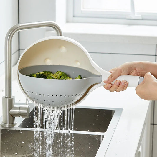 -20% Gemüse Waschen Schale - Gemüsewascher Rotierender Gemüsewaschkorb chiccasa   