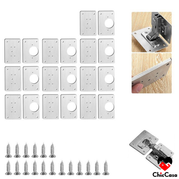 -30% Scharnier Reparaturplatte Scharniere ChicCasa 20er Set  