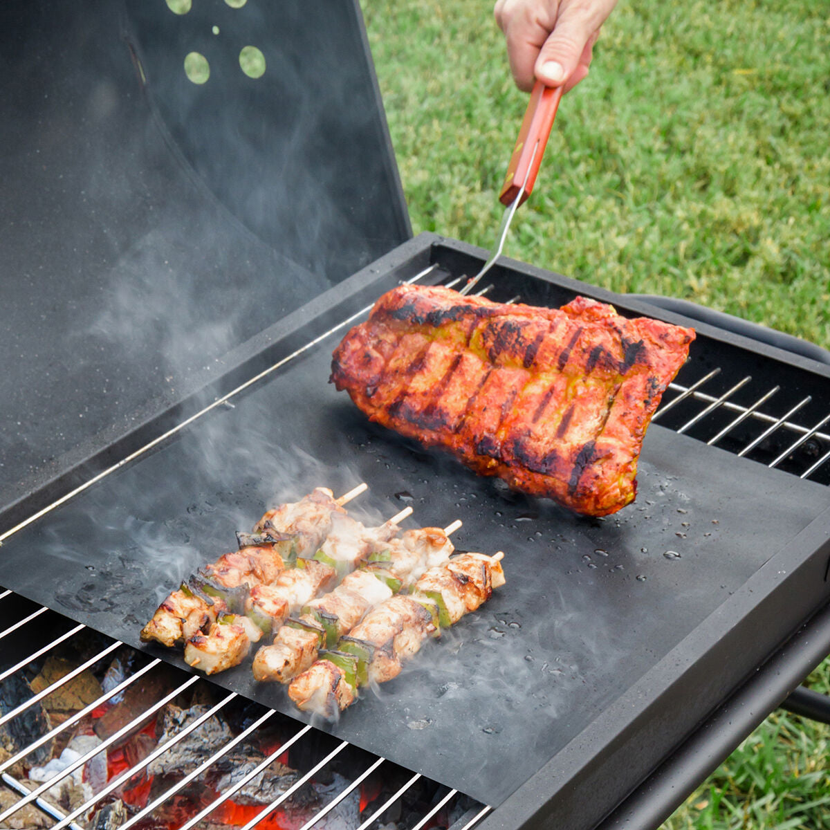 Grillmatte InnovaGoods IG114116, 2 Stück Garten, Grillen und Essen im Freien InnovaGoods   