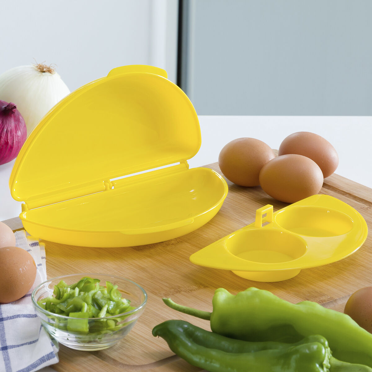 Omelettiermaschine Ei Mikrowelle Haus & Küche, Kleine Haushaltsgeräte InnovaGoods   