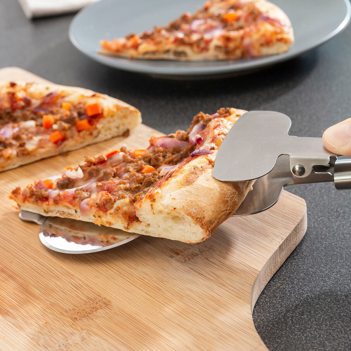 Pizzaschneider 4-in-1 Nizza-Scheibe Haus & Küche, Utensilien InnovaGoods   