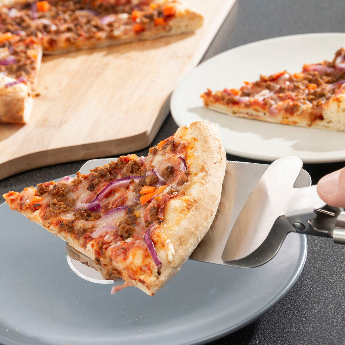 Pizzaschneider 4-in-1 Nizza-Scheibe Haus & Küche, Utensilien InnovaGoods   