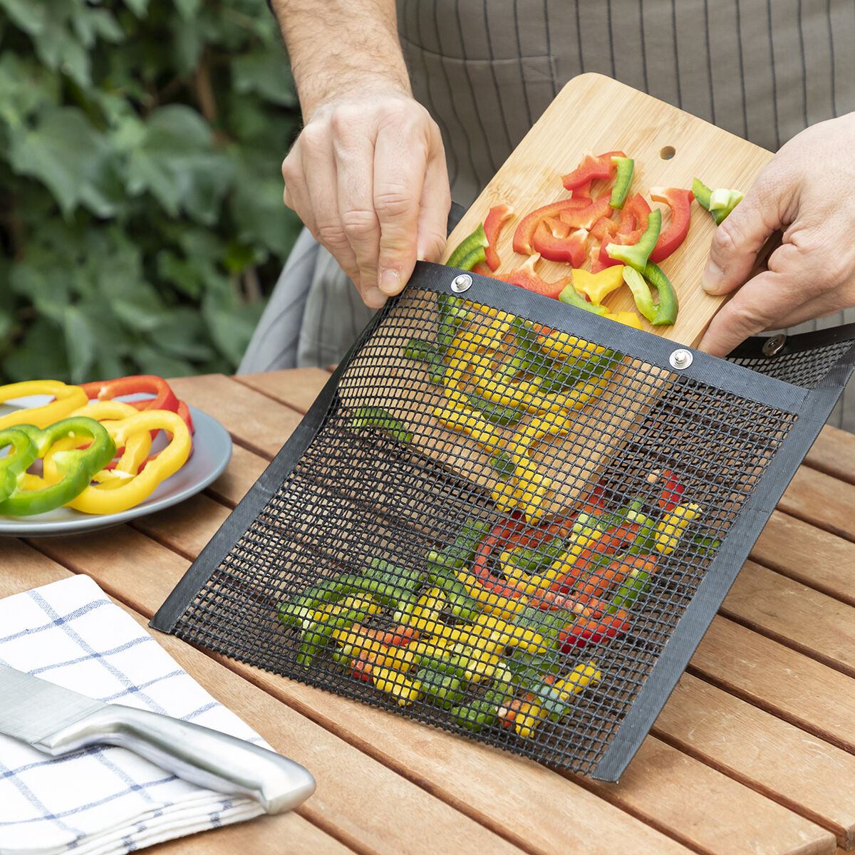 BBQ-Netztasche (2Er pack) Garten, Grillen und Essen im Freien InnovaGoods   