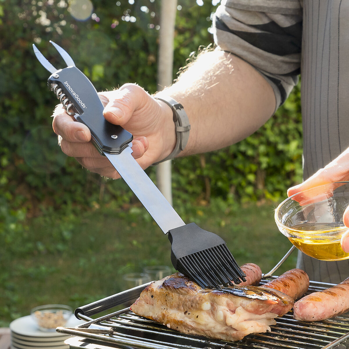 BBQ5 Werkzeugset Garten, Grillen und Essen im Freien InnovaGoods   