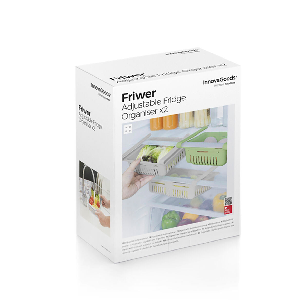 Friwer Kühlschrank-Organizer (2er Pack) Haus & Küche, Großgeräte InnovaGoods   