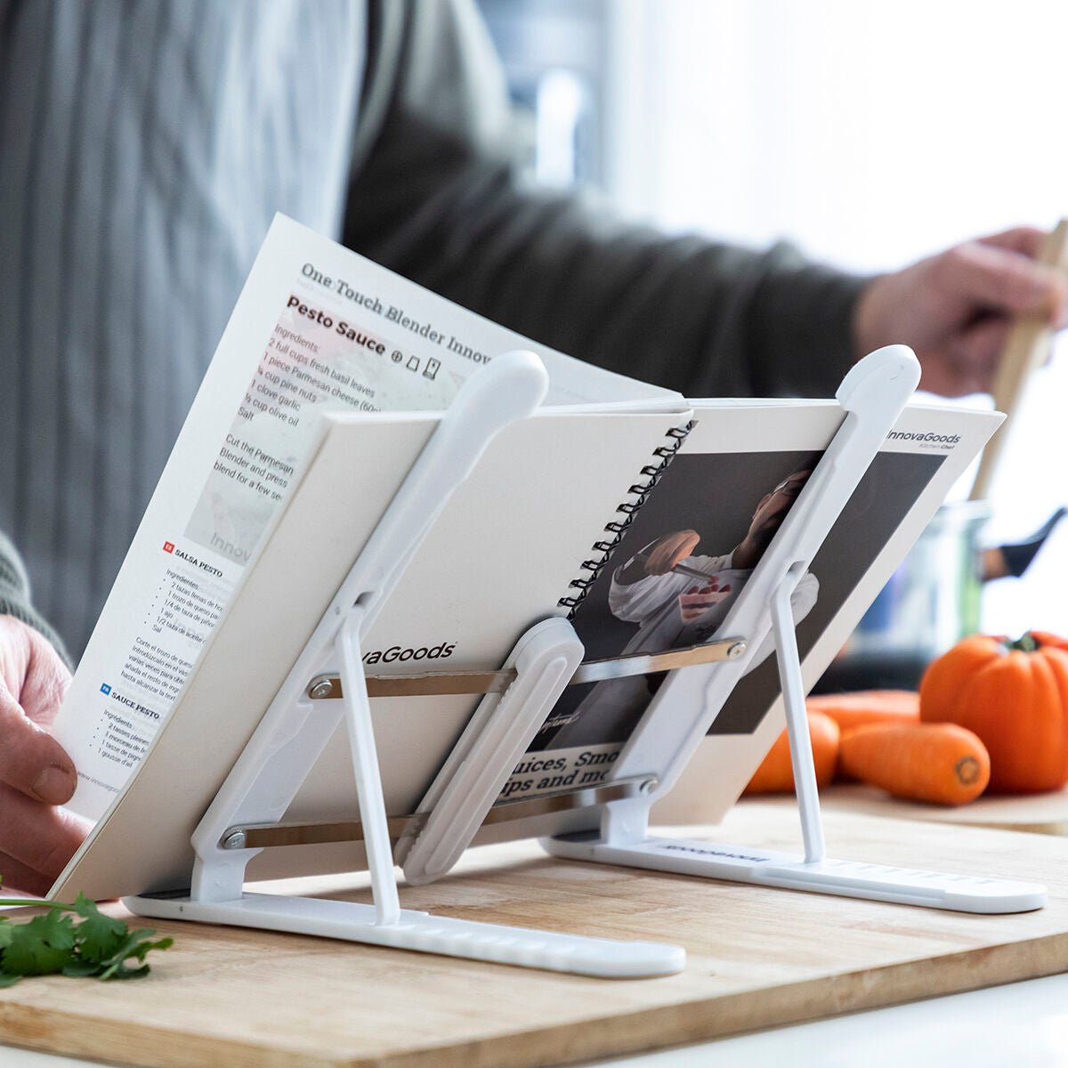 Zusammenklappbarer und verstellbarer Laptop-Ständer Informatik, Zubehör InnovaGoods   