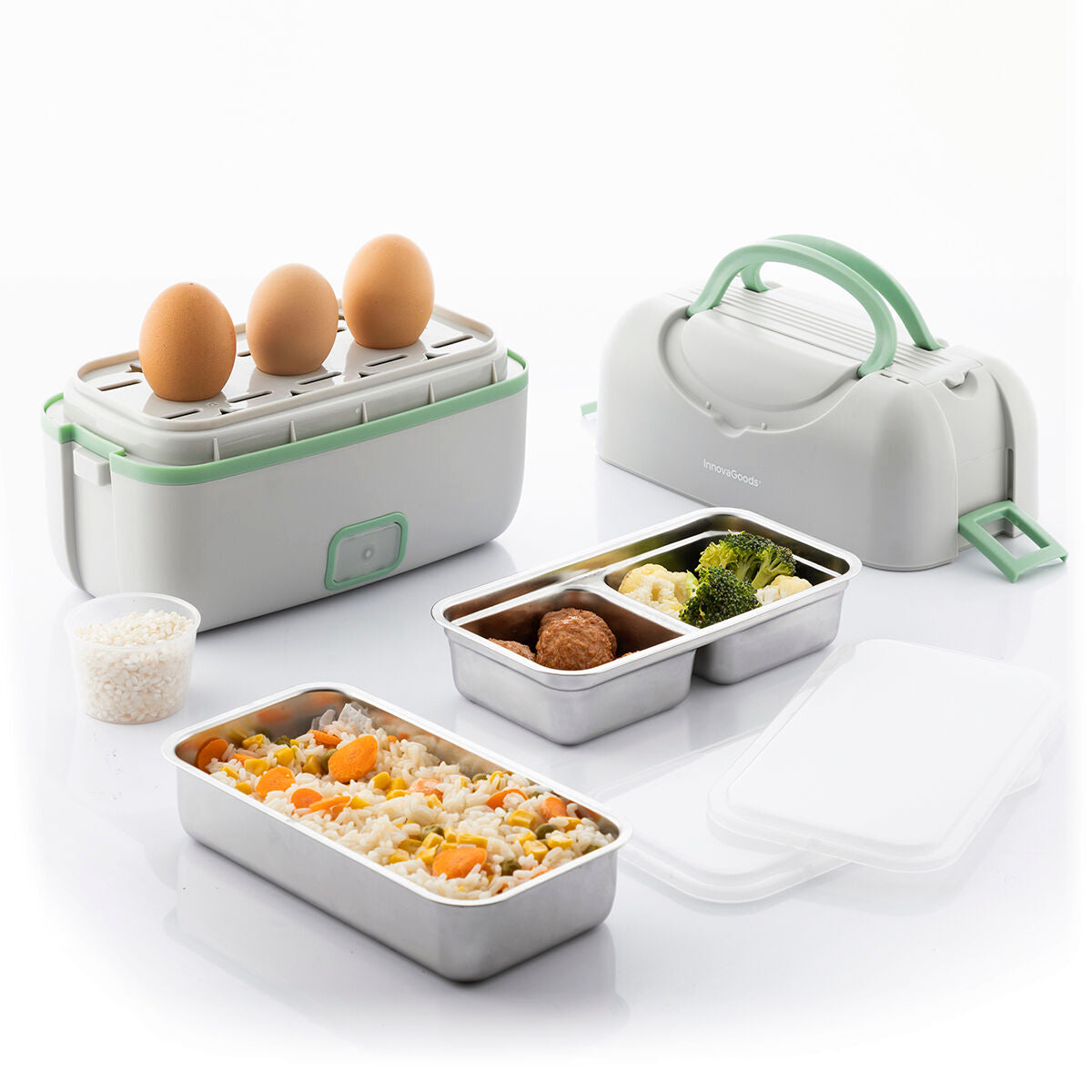 -20% Elektrische Lunchbox | Dampfgarer Haus & Küche, Lagerung und Organisation InnovaGoods   